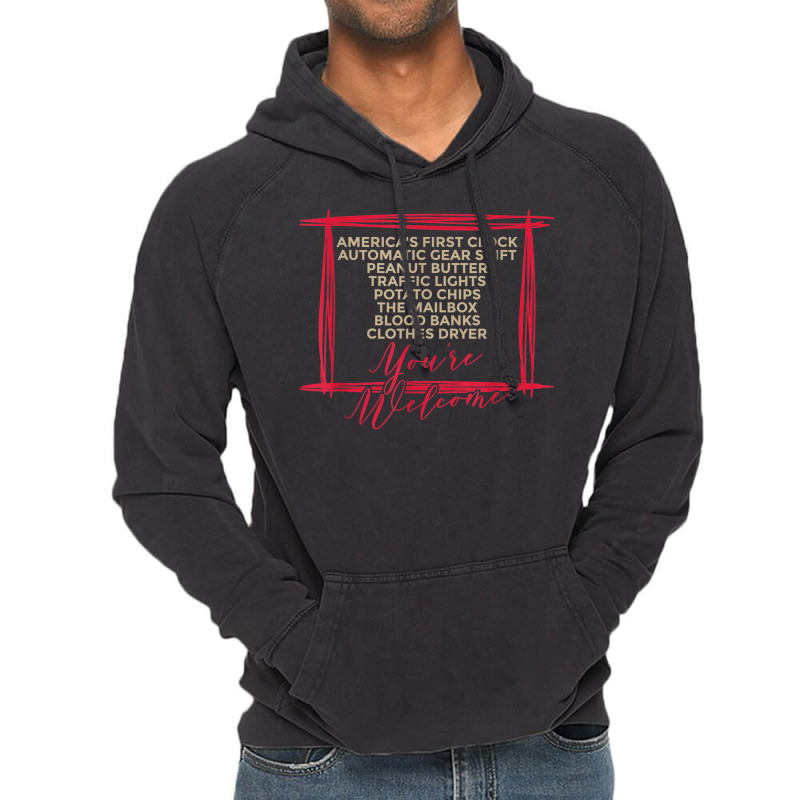 African Inventors You're Welcome Proud Black History Month Vintage Hoodie by Orchid | Artistshot