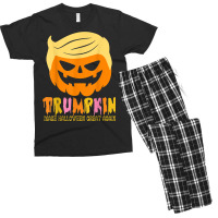 Trumpkin Halloween   Make Halloween Great Again   Funny Men's T-shirt Pajama Set | Artistshot