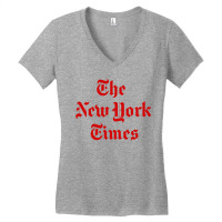 New York Times Women's V-neck T-shirt | Artistshot