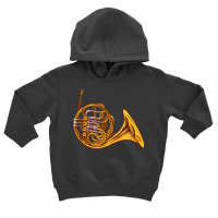 French Horn Instrument Music Toddler Hoodie | Artistshot