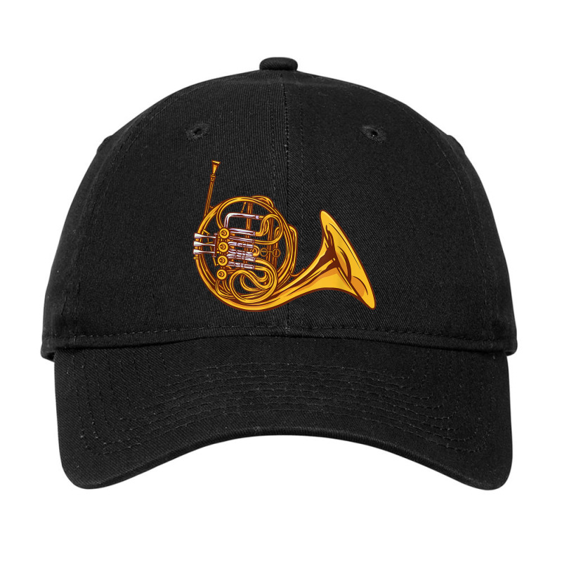 French Horn Instrument Music Adjustable Cap by Lambent | Artistshot