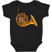 French Horn Instrument Music Baby Bodysuit | Artistshot