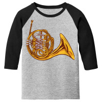 French Horn Instrument Music Youth 3/4 Sleeve | Artistshot