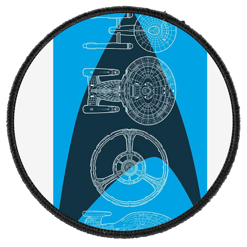 Line Of Ships, Round Patch | Artistshot