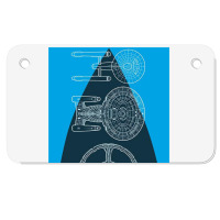 Line Of Ships, Motorcycle License Plate | Artistshot