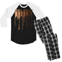 Dripping Melanin Black Pride Men's 3/4 Sleeve Pajama Set | Artistshot