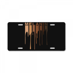 dripping melanin black pride License Plate | Artistshot