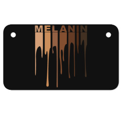 dripping melanin black pride Motorcycle License Plate | Artistshot