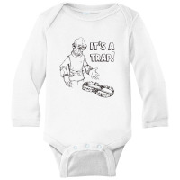 It's A Trap   Mon Calamari Long Sleeve Baby Bodysuit | Artistshot