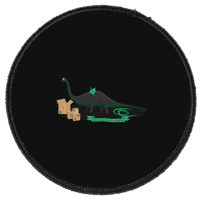 Dinosaurs Love To Cosplay Round Patch | Artistshot