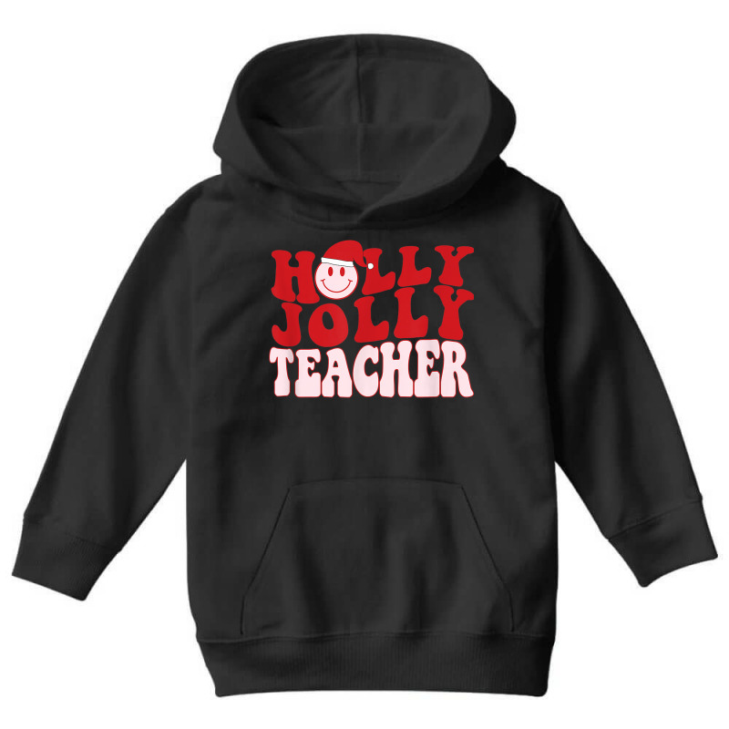 Christmas Teacher Face Smile Teach Xmas Holiday Elementary Youth Hoodie by Fashzilla | Artistshot