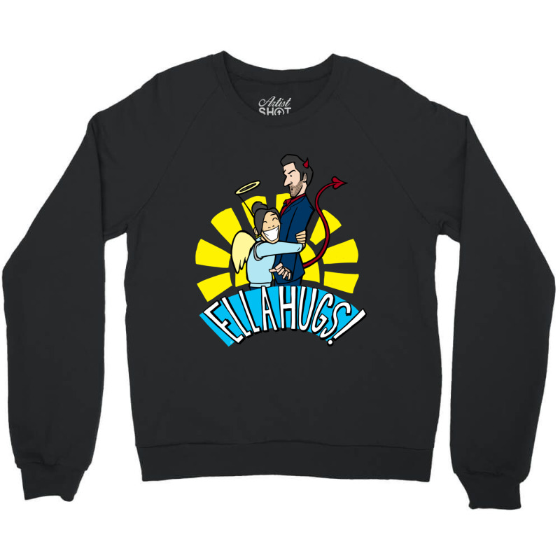 Ella Hugs Crewneck Sweatshirt by AARONROLLER | Artistshot