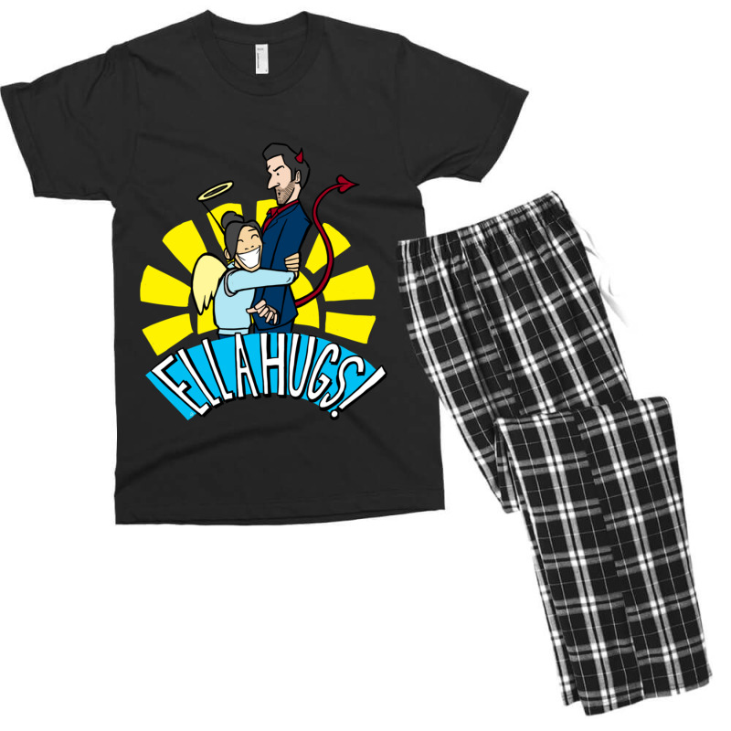 Ella Hugs Men's T-shirt Pajama Set by AARONROLLER | Artistshot