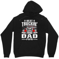 Best Truckin_ Dad Ever Usa Flag Unisex Hoodie | Artistshot