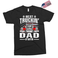 Best Truckin_ Dad Ever Usa Flag Exclusive T-shirt | Artistshot