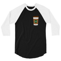 Basic Cartoon Coffee Cup 3/4 Sleeve Shirt | Artistshot