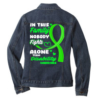 Disability Awareness T  Shirt2095 Ladies Denim Jacket | Artistshot