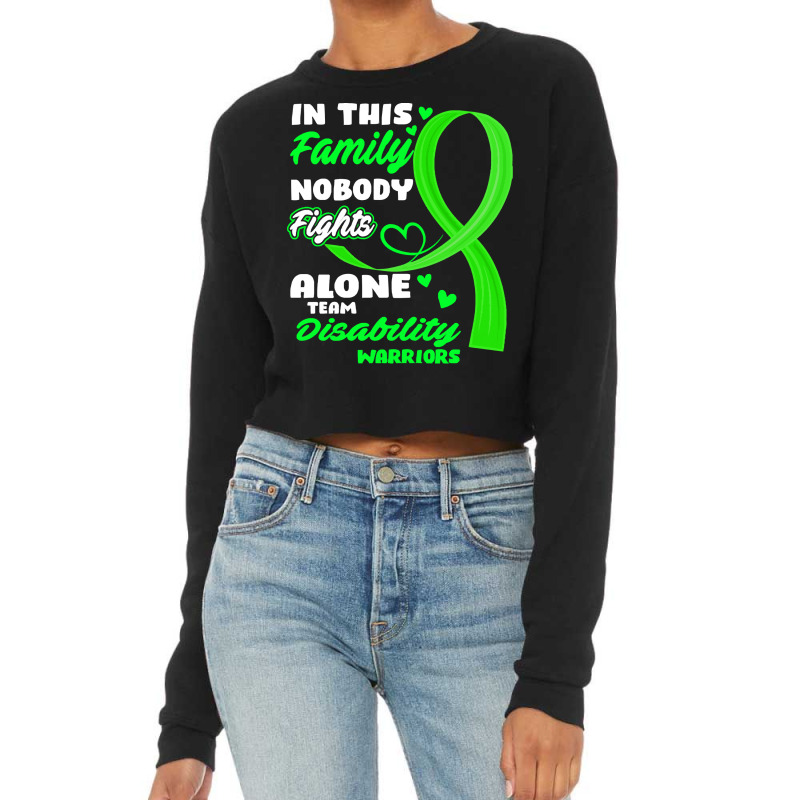 Disability Awareness T  Shirt2095 Cropped Sweater by cm-arts | Artistshot