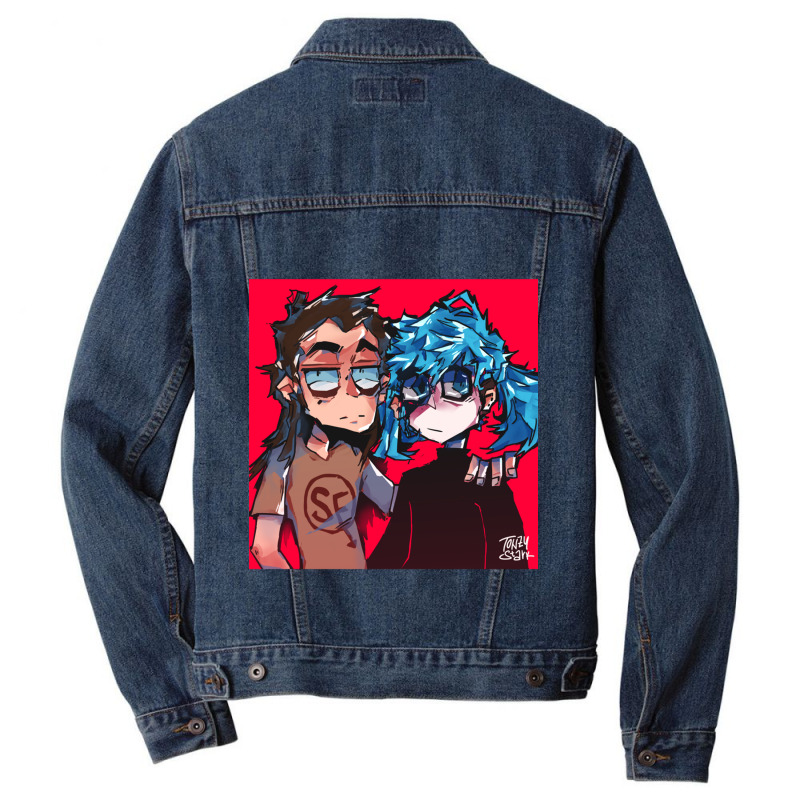 Sally Face Men Denim Jacket by cm-arts | Artistshot