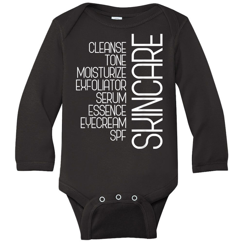 Skincare Terms Skin Lover Skincare Lover Esthetician T Shirt Long Sleeve Baby Bodysuit | Artistshot