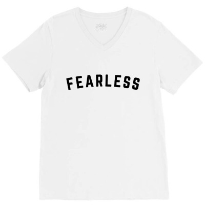 Fearless V-neck Tee Designed By Petruck Art