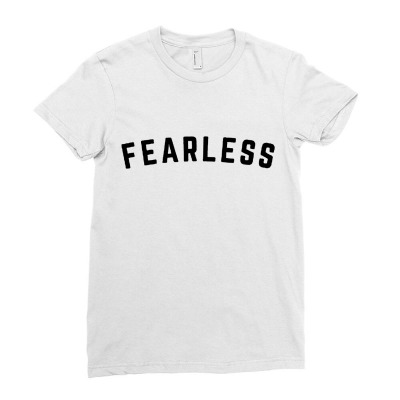 Fearless Ladies Fitted T-shirt Designed By Petruck Art