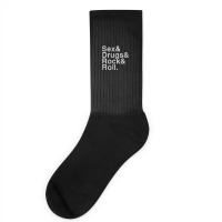 Sex Drugs And Rock And Roll Socks | Artistshot