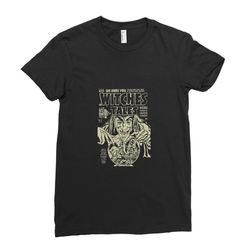 Witches Tales Vintage, Horror Ladies Fitted T-shirt | Artistshot