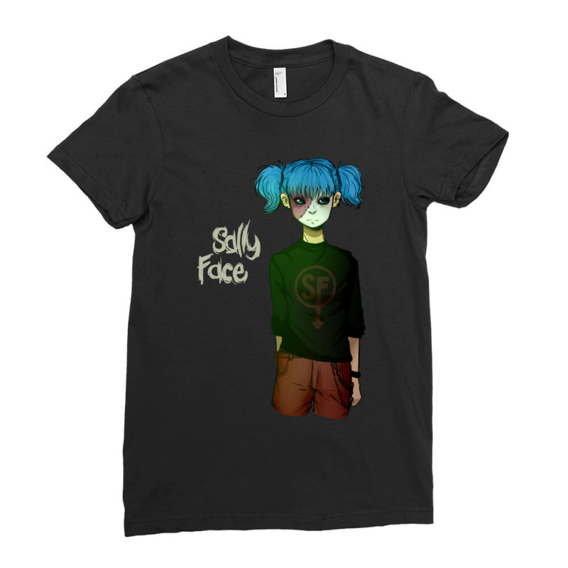 Sally Face Ladies Fitted T-Shirt by cm-arts | Artistshot