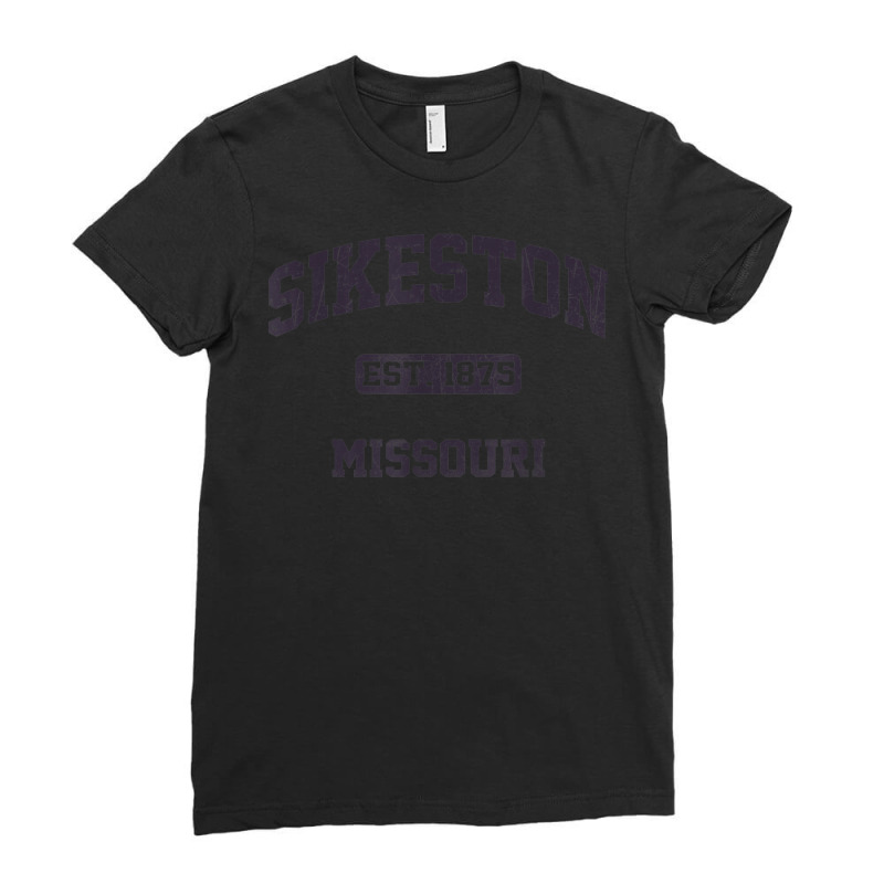 Sikeston Missouri Vintage State Athletic Style Ladies Fitted T-Shirt by Fashzilla | Artistshot