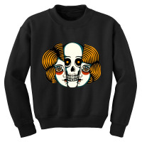 Lady And Skull, Lady, Skull, Lady And Skulls, Lady And Skull Vintage,  Youth Sweatshirt | Artistshot