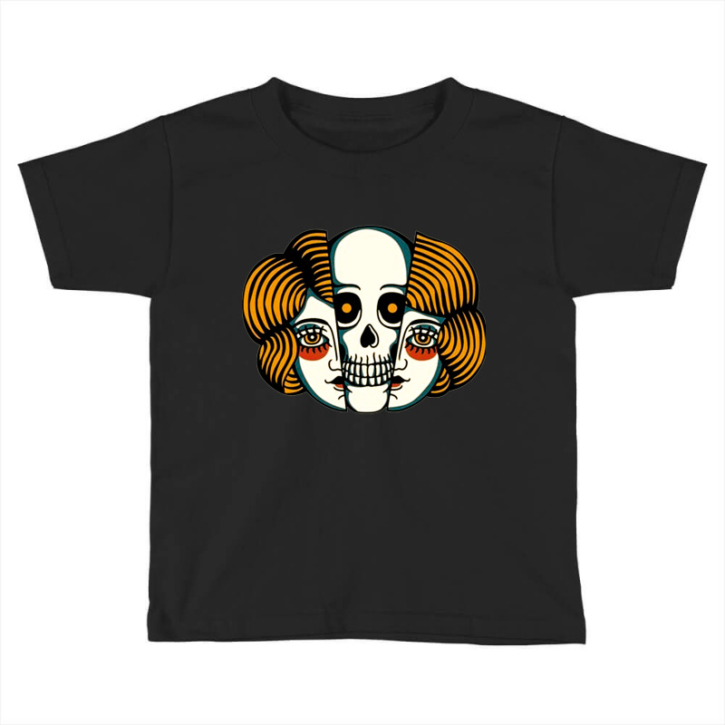 Lady And Skull, Lady, Skull, Lady And Skulls, Lady And Skull Vintage,  Toddler T-shirt by cm-arts | Artistshot