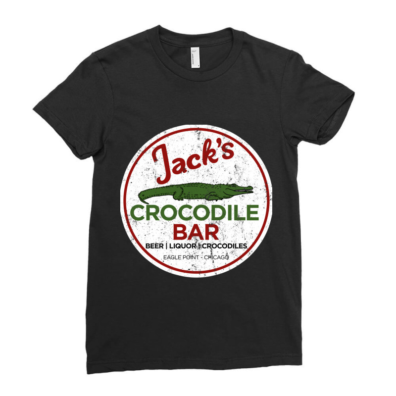 Jacks Crocodile Bar Ladies Fitted T-Shirt by AARONROLLER | Artistshot