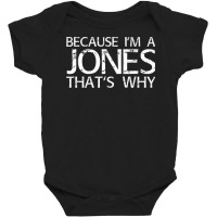 Jones Gift Funny Surname Family Tree Birthday Reunion Idea Baby Bodysuit | Artistshot