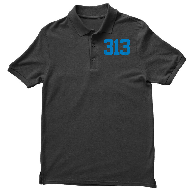 Detroit 313 Area Code   Grit   Sports Fan   Detroiter Fan T Shirt Men's Polo Shirt by cm-arts | Artistshot