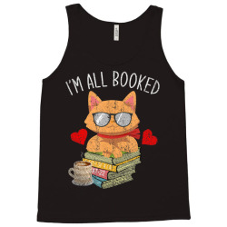 all booked cute cat Tank Top | Artistshot