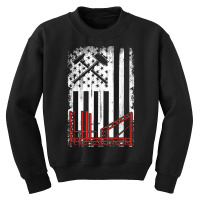 Vintage Usa Ironworker American Flag Iron Worker Patriotic T Shirt Youth Sweatshirt | Artistshot