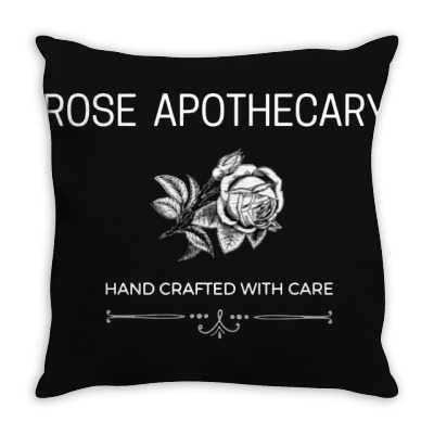 Rose Apothecary Logo Throw Pillow Designed By Willo