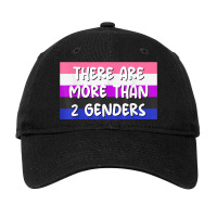 There Are More Than 2 Genders Genderfluid Flag Omnisexual Adjustable Cap | Artistshot