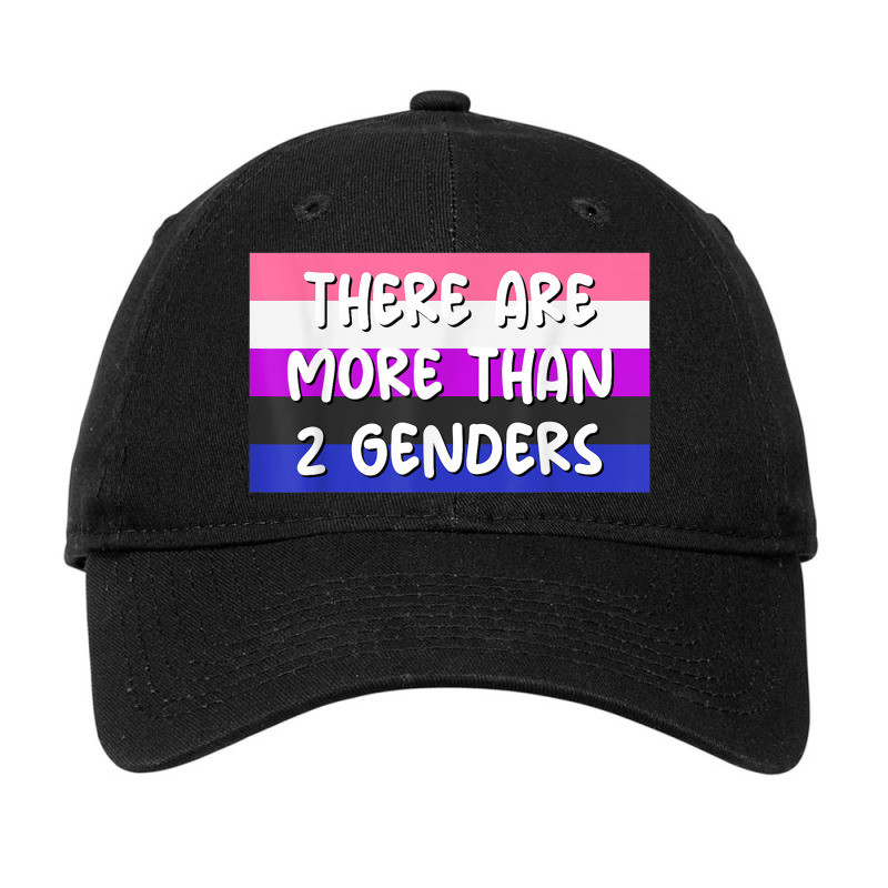 There Are More Than 2 Genders Genderfluid Flag Omnisexual Adjustable Cap by Amenity | Artistshot