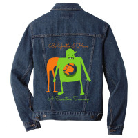 Be Gentle I Have A Sensitive Tummy Men Denim Jacket | Artistshot