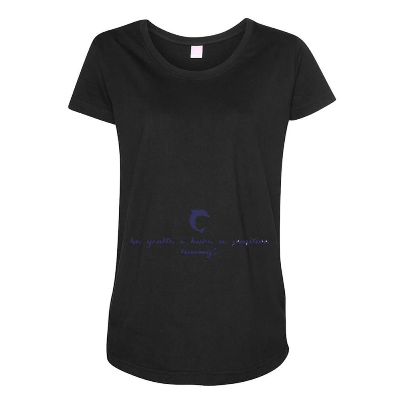 Be Gentle I Have A Sensitive Tummy Maternity Scoop Neck T-shirt by cm-arts | Artistshot