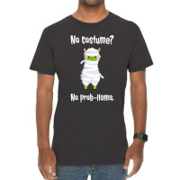 No Costume No Prob Llama Funny Halloween Costume Sweatshirt Vintage T-shirt | Artistshot