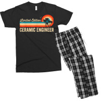 Ceramic Engineer Funny Birthday Retro Vintage Men Dad Men's T-shirt Pajama Set | Artistshot