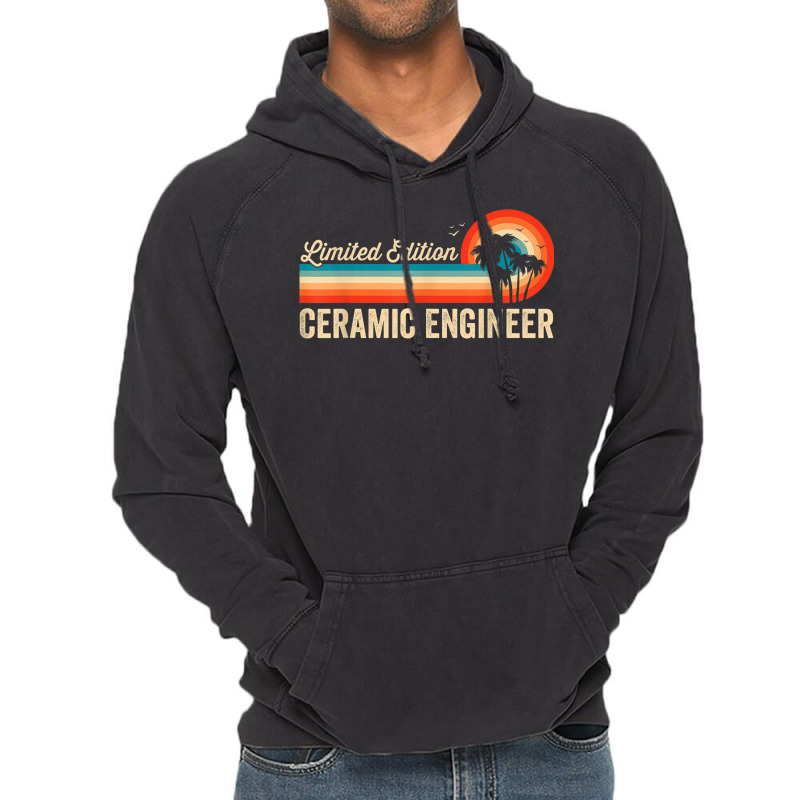 Ceramic Engineer Funny Birthday Retro Vintage Men Dad Vintage Hoodie | Artistshot