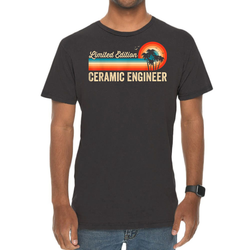 Ceramic Engineer Funny Birthday Retro Vintage Men Dad Vintage T-shirt | Artistshot