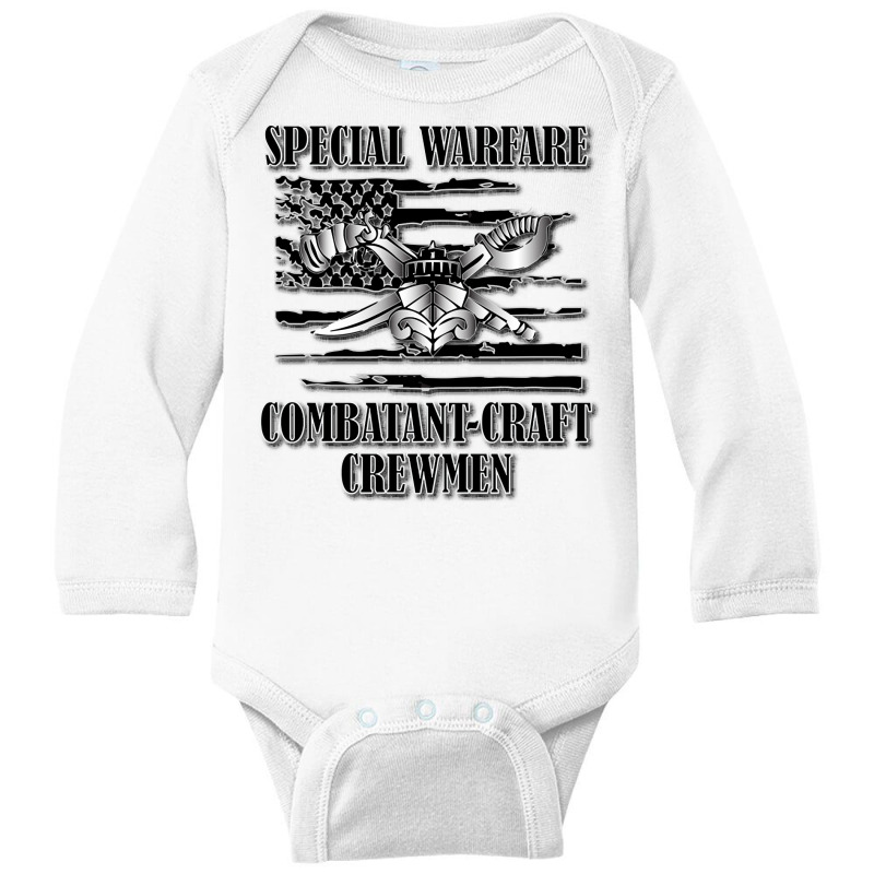 Us Naval Swcc (back Design) Pullover Hoodie Long Sleeve Baby Bodysuit by raedobawov | Artistshot