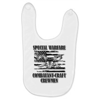 Us Naval Swcc (back Design) Pullover Hoodie Baby Bibs | Artistshot