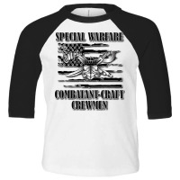 Us Naval Swcc (back Design) Pullover Hoodie Toddler 3/4 Sleeve Tee | Artistshot