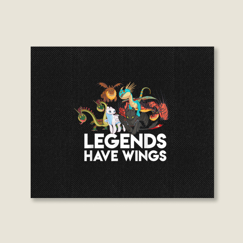 How To Train Your Dragons 3 Hidden World Legends Have Wings Landscape Canvas Print | Artistshot